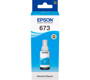 Epson 673C (C13T67324A) Ink Refill Bottle, Cyan