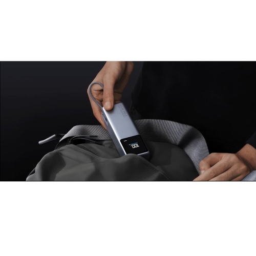 Xiaomi 165W Power Bank 10000mAh, Integrated Cable, Gray