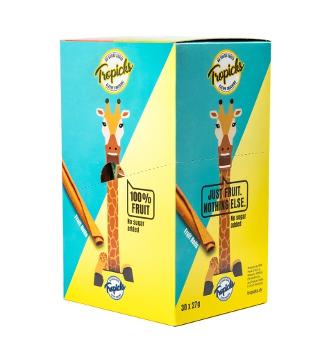 Tropicks Dried pineapple roll, 27 g