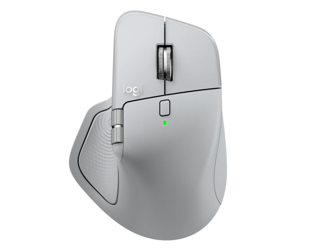 Logitech MX Master 4 Wireless Mouse RF Wireless + Bluetooth, 8000 DPI, Pale Grey