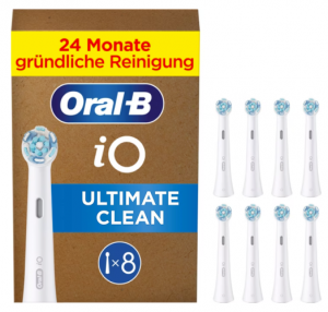 Oral-B iO Ultimate Clean x8 Toothbrush Heads, White