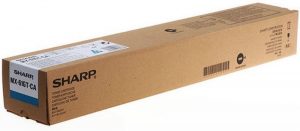 Sharp MX-61GT-CA (MX61GTCA) Toner Cartridge, Cyan