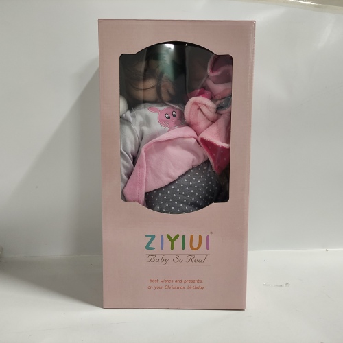 Ecost Customer Return Anyee 60 cm Reborn Baby Girl live handmade soft silicone vinyl