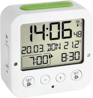 Ecost customer return TFA Dostmann 60.2528.01 Bingo RadioControlled Alarm Clock