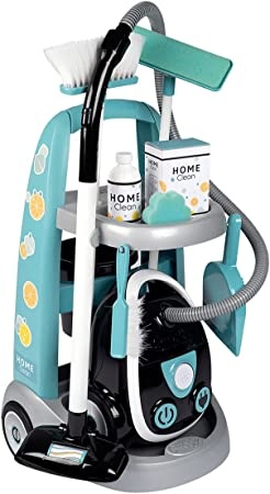 Ecost Customer Return Smoby - Cleaning trolley + electronic vacuum cleaner with suction noise - 9 ac