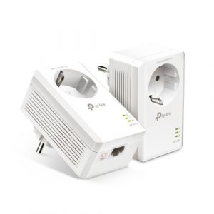 TP-Link TL-PA7017P KIT AV1000 Gigabit Passthrough Powerline Starter Kit Ethernet Adapter Kit