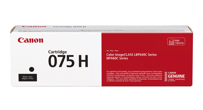 Canon CRG 075H BK (6369C002) Toner Cartridge, Black