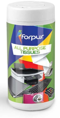 Wet wipes for cleaning office equipment Forpus, (100 pcs.)
