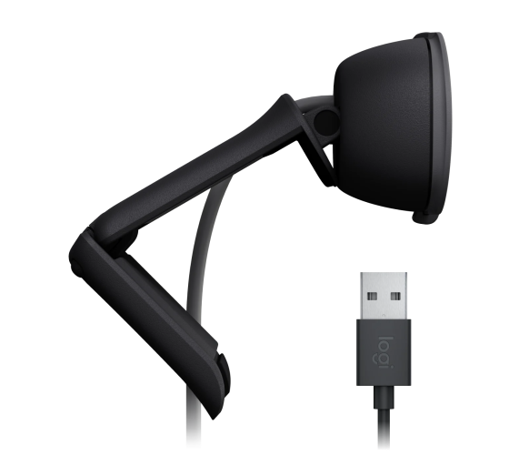 Logitech Brio 105 Business Webcam, 2 MP, FHD 1080p, USB-A, Black