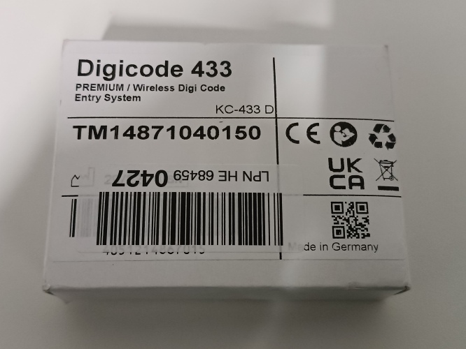 Ecost customer return Novoferm TM14871040150 Wireless Button (UVResistant, Illuminated Test Pfield,