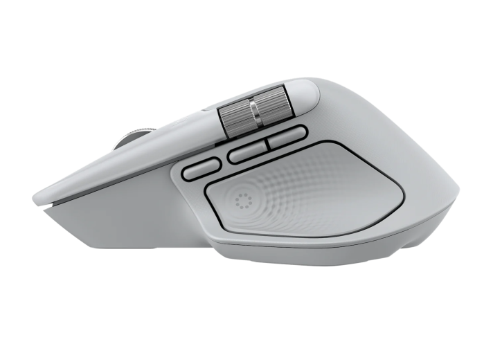 Logitech MX Master 4 for MAC Wireless Mouse RF Wireless + Bluetooth, 8000 DPI, White Silver
