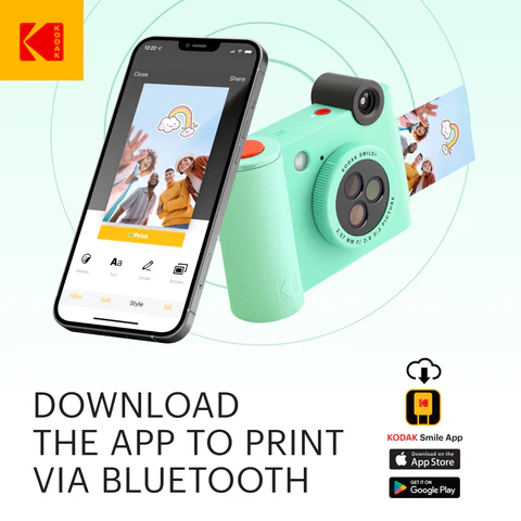 Kodak SMILE+ Instant Print Camera, 2x3'', Green