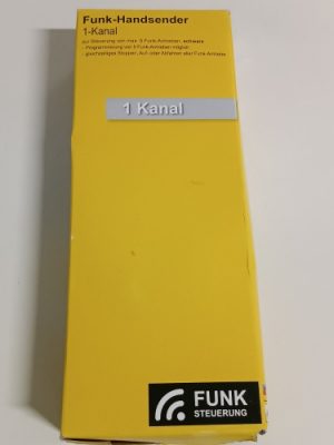 Ecost prekė po grąžinimo Schellenberg 20019 Radio-controlled Handheld Transmitter 1 Channel Black