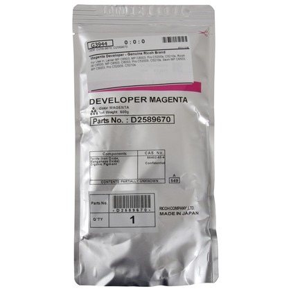 Ricoh D2589670 (D258-9670) Developer, Magenta