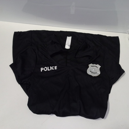 Ecost Customer Return Smiffys 45505S - women's police costume, dress, hat and belt, size: 36-38, bla