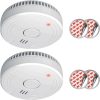 Ecost prekė po grąžinimo ELRO FS180521M 2-Pack Smoke Alarm with Magnet Mounting 5 Year Battery and C