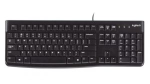 Logitech K120 Wired Keyboard USB-A US Int, Black