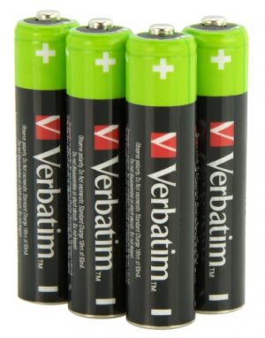 a6f5abb0-5e8c-4d87-9dc9-f68b47196f3c Verbatim 49514 Rechargeable Batteries NiMH AAA HR03 950mAh (4 pcs/Pack)