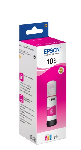 Epson 106 EcoTank (C13T00R340) Ink Refill Bottle, Magenta
