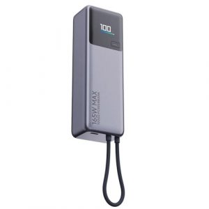 aAw21upGxDJiXcRSqlmDip4GYoGzn2LzN35hM9Gi Xiaomi 165W Power Bank 10000mAh, Integrated Cable, Gray