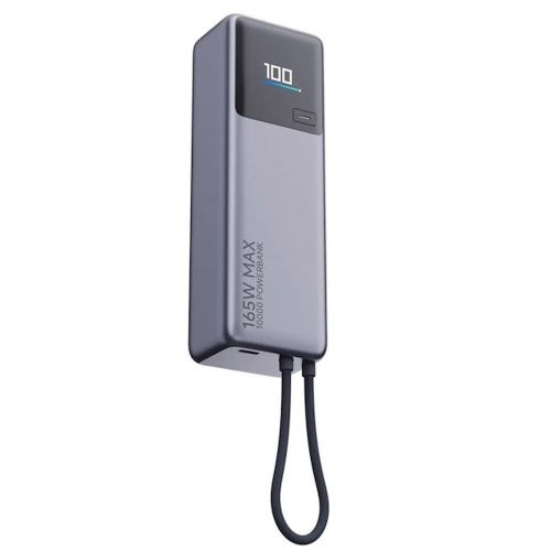 Xiaomi 165W Power Bank 10000mAh, Integrated Cable, Gray
