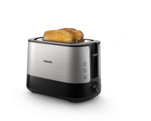 Philips Viva Collection HD2637/90 Toaster 950 W, Black/Silver