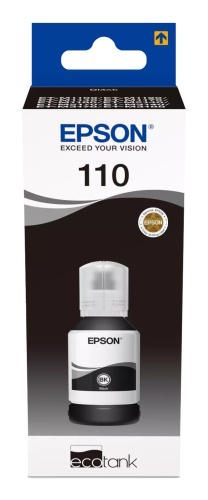 Epson 110 EcoTank (C13T03P14A) Ink Refill Bottle, Black