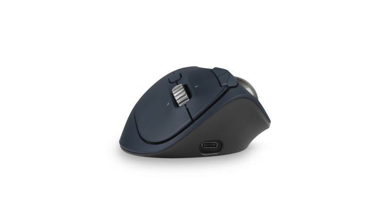 Kensington ProFit Ergo TB550 Trackball Wireless Mouse, RF Wireless + Bluetooth, 1600 DPI, Black/Grey