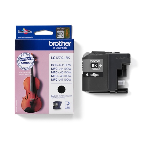 Brother LC127XL (LC127XLBK) Ink Cartridge, Black