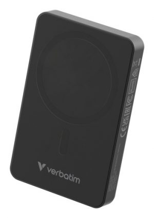Verbatim 32227 Charge 'n' Go Essentials Magnetic Wireless Power Bank 10000mAh, Black