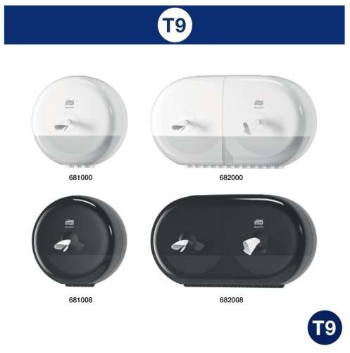 Toilet paper Tork SmartOne Mini T9, 2 layers, 13.4 cm x 111 m, white, 12 pcs