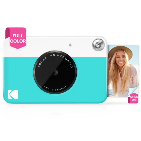 Kodak PRINTOMATIC Instant Print Camera, 2x3'', Blue