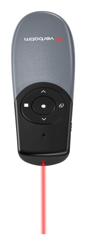 Verbatim 32365 Focus Wireless Presenter with Red Laser Pointer, Grey/Black