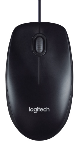 Logitech M90 Wired Mouse, USB Type-A, Optical, 1000 DPI, Black