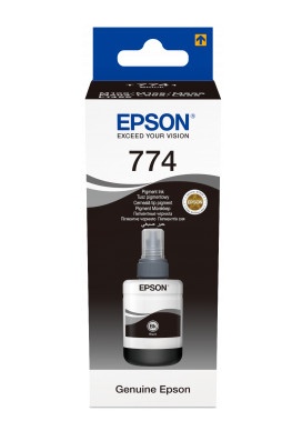Epson 774BK (C13T77414A) Ink Refill Bottle, Black