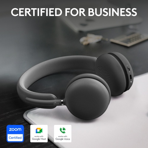 Logitech Zone Wireless 2 UC Wireless Headset, USB-C, USB-C Bluetooth receiver, Graphite