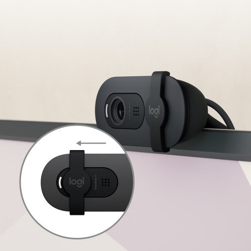 Logitech Brio 105 Business Webcam, 2 MP, FHD 1080p, USB-A, Black