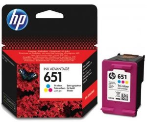 HP 651 Tri-color (C2P11AE) Ink Cartridge, CMY