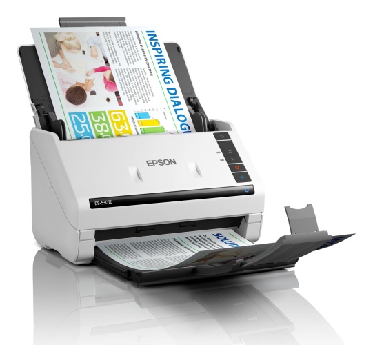 Epson WorkForce DS-530III Scanner Colour A4 40 ppm 600x600 DPI, Duplex, ADF, USB