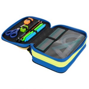 Triple decker pencil case with equipment CoolPack Jumper 3 ATLANTIS