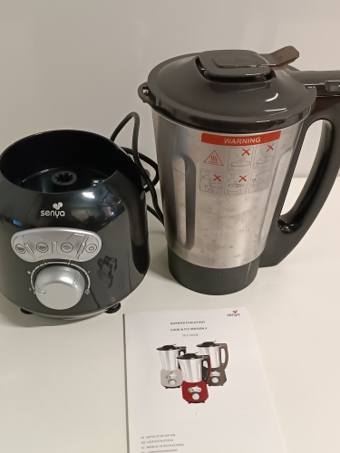 Ecost Customer Return Senya Blender heating stainless steel Cook & Ice V3, Mixer Soup Velveté/Mou