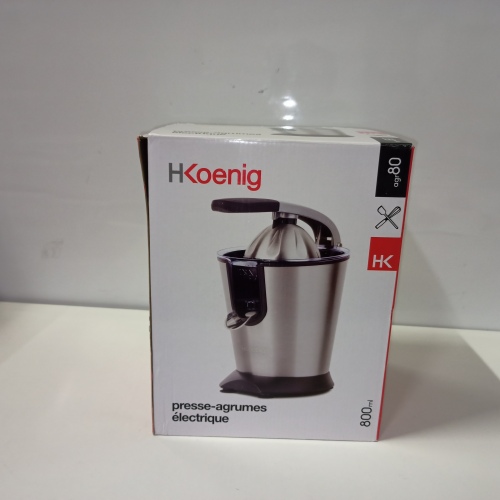 Ecost Customer Return H.Koenig AGR80 Electric Citrus Juicer with Lever Arm / Anti-Drip System / B