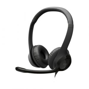Logitech H390 USB Wired Headset, USB Type-A, Black