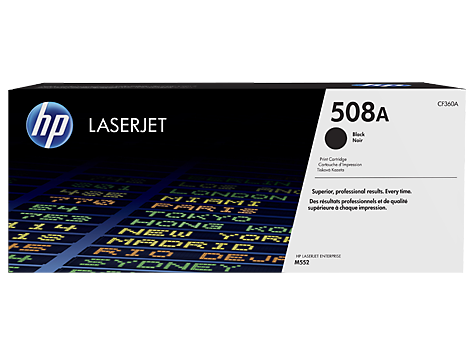 HP 508A (CF360A) Toner Cartridge, Black