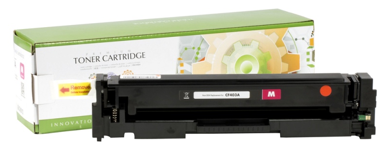 Static Control Toner Cartridge Magenta, Compatible with HP 201A CF403A/Canon CRG 045