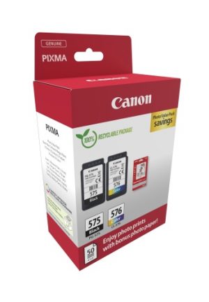 Canon PG-575/CL-576 (5438C004) Photo value pack Ink Cartridge Multipack, BK/CMY