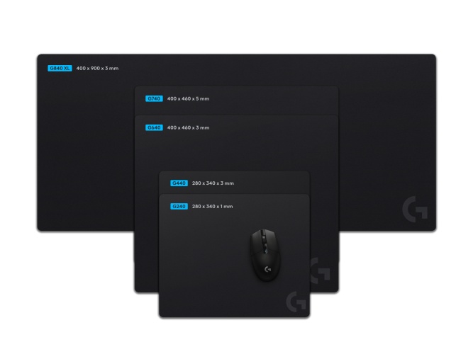 Logitech G240 Gaming Mousepad, 280 x 340 x 1 mm, Black