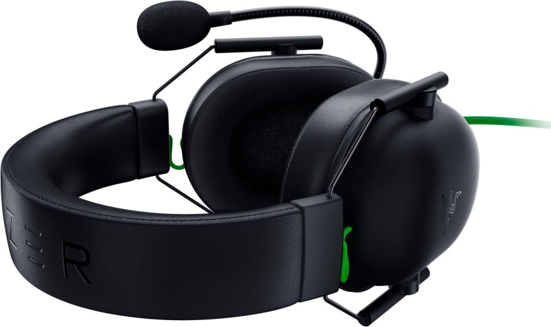 Razer BlackShark V2 X Wired Gaming Headset, Black/Green