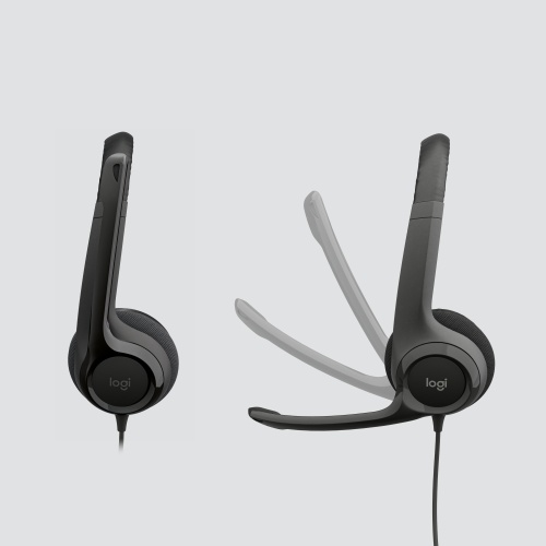 Logitech H390 USB Wired Headset, USB Type-A, Black