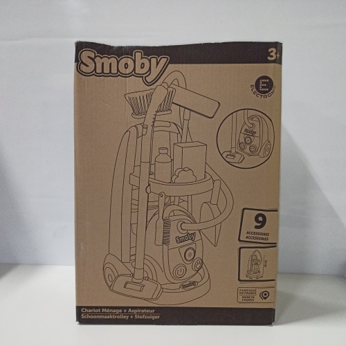 Ecost Customer Return Smoby - Cleaning trolley + electronic vacuum cleaner with suction noise - 9 ac